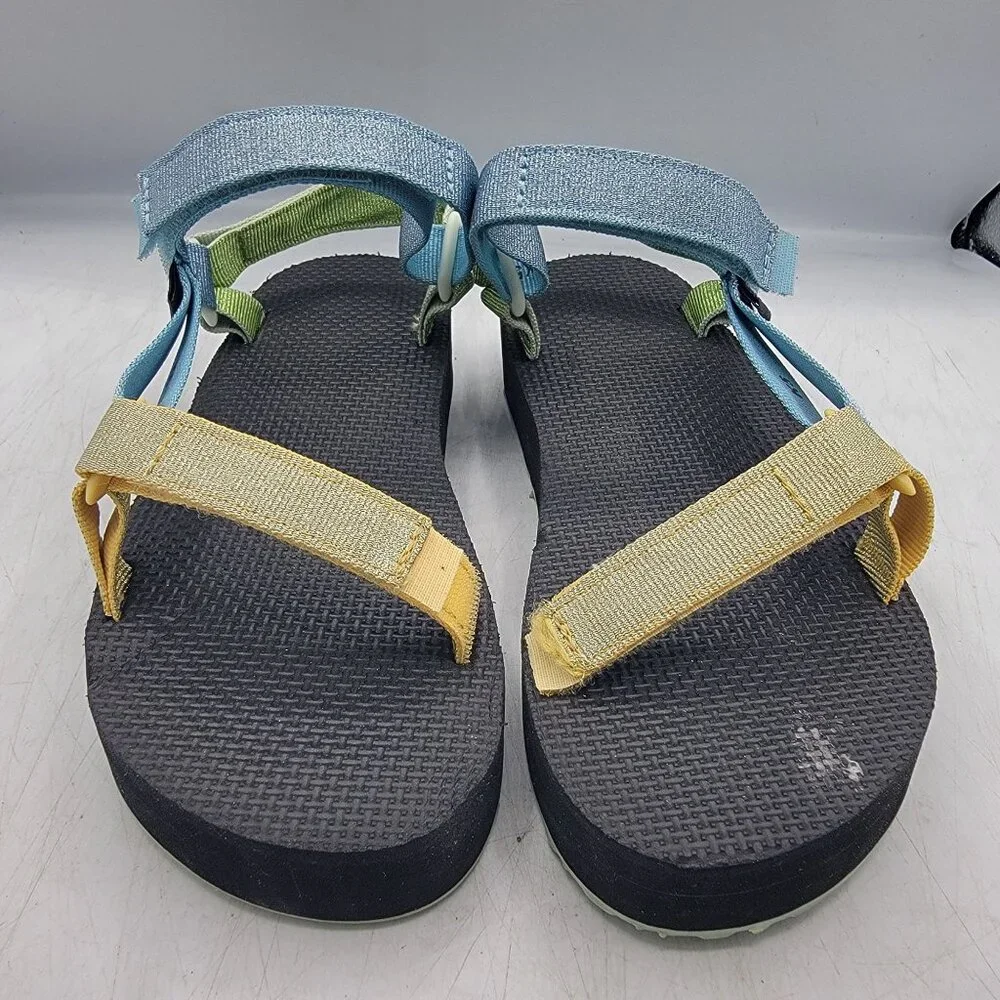 Teva Midform Universal Kids 5 Metallic Blue Sandals Beach Summer Casual 1131610C